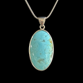 Genuine Kingman Turquoise Pendant