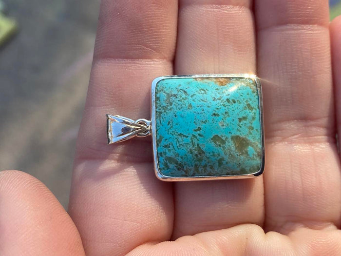 Genuine Kingman Turquoise Pendant