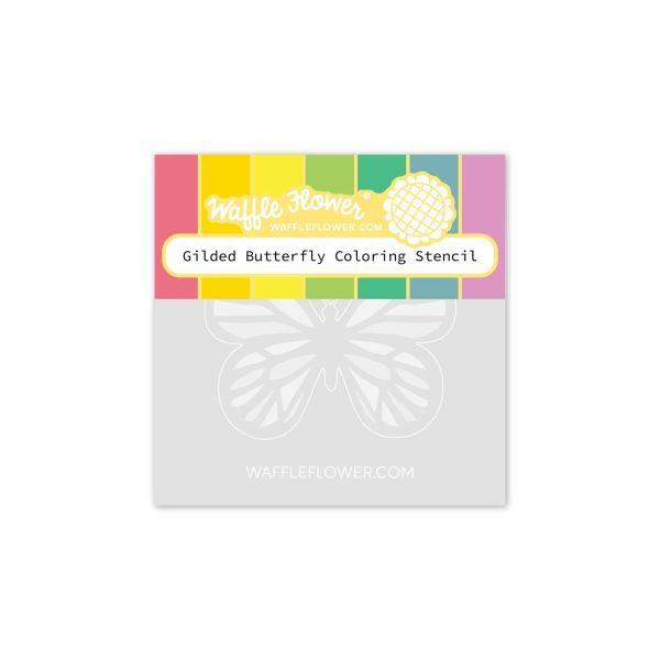 Gilded Butterfly Coloring Stencils