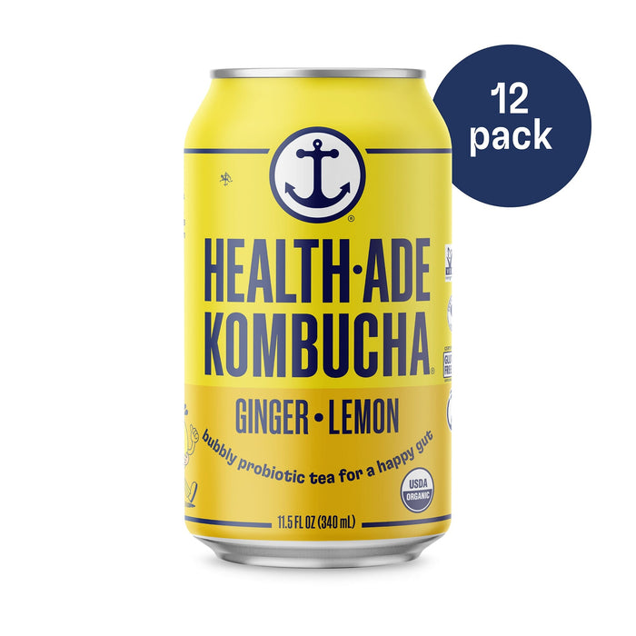 Ginger-Lemon Kombucha in Cans Kombucha in cans Health-Ade