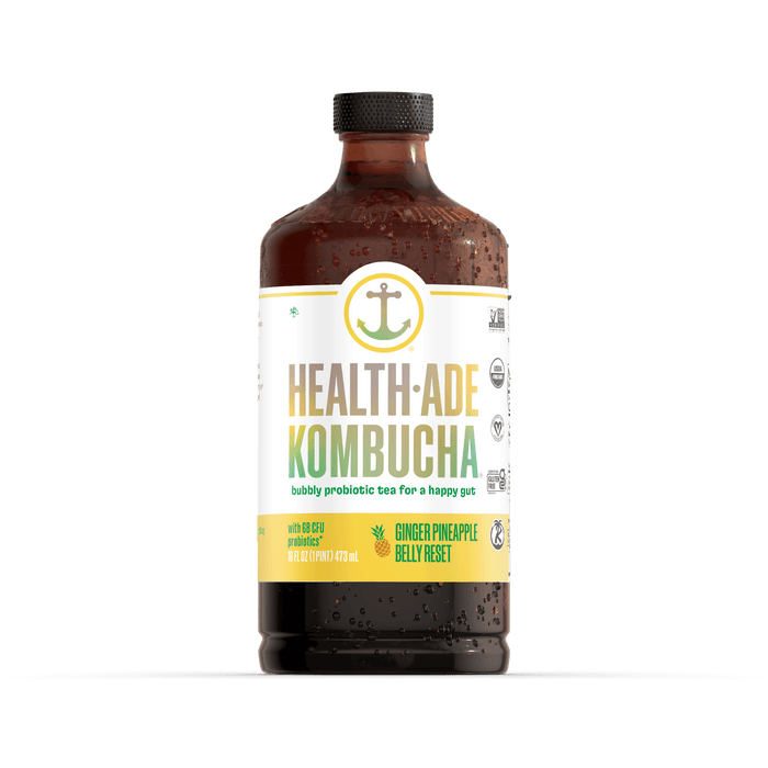 Ginger Pineapple Belly Reset Glow Up Kombucha Health-Ade