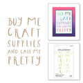 Glimmer Cardfront Sentiments Collection - Buy Me Craft Supplies Glimmer Hot Foil Plate