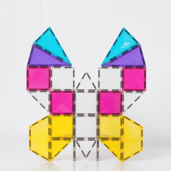 Glitter Unicorn Pack 56 Piece Magnetic Tiles – CONNETIX