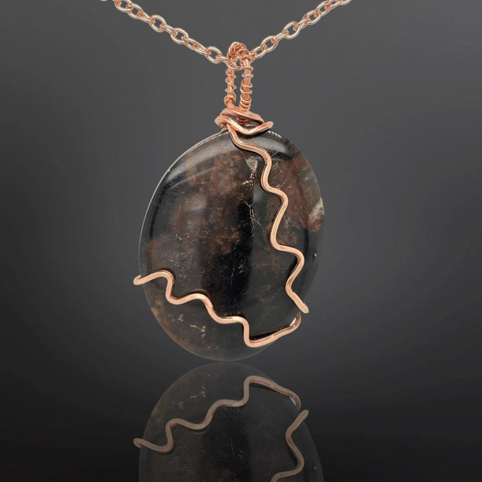 Gorgeous Rose Gold 18" with 3" extender Stromatolite