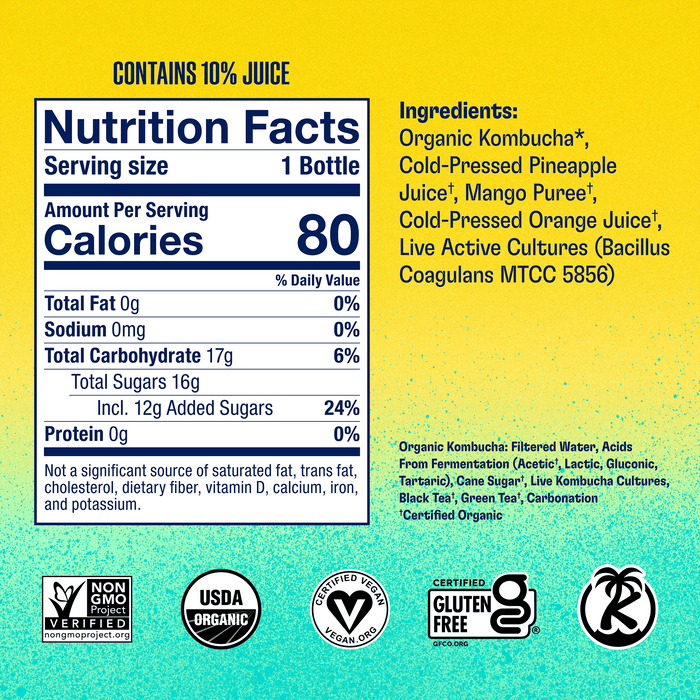 Paradise Variety Pack Kombucha Health-Ade