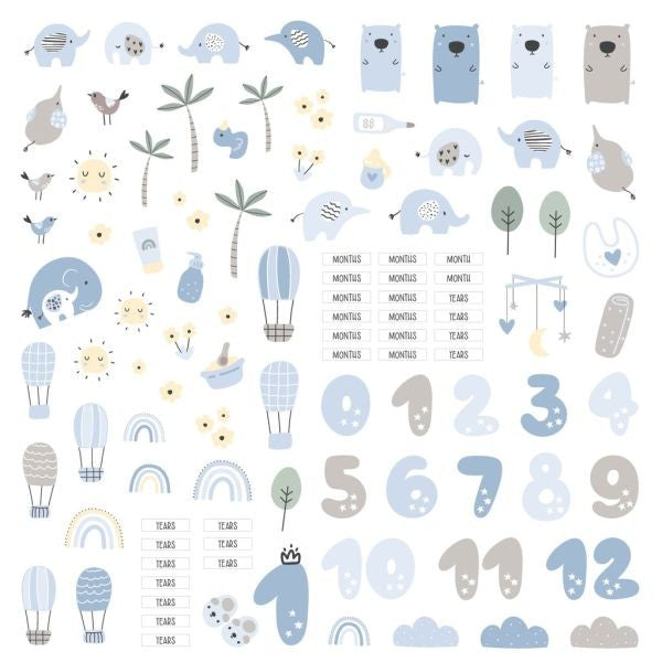 Hello Sweet Boy - Die Cut Ephemera
