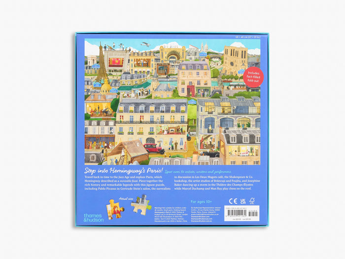 Hemmingway's Paris puslespil med 1000 brikker fra Thames & Hudson
