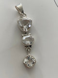 Herkimer 3 Stone Pendant