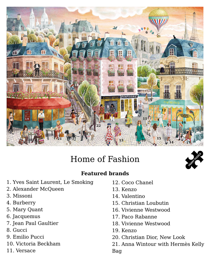 Home of Fashion 1000 brikker Paris-puslespil fra Penny Puzzle