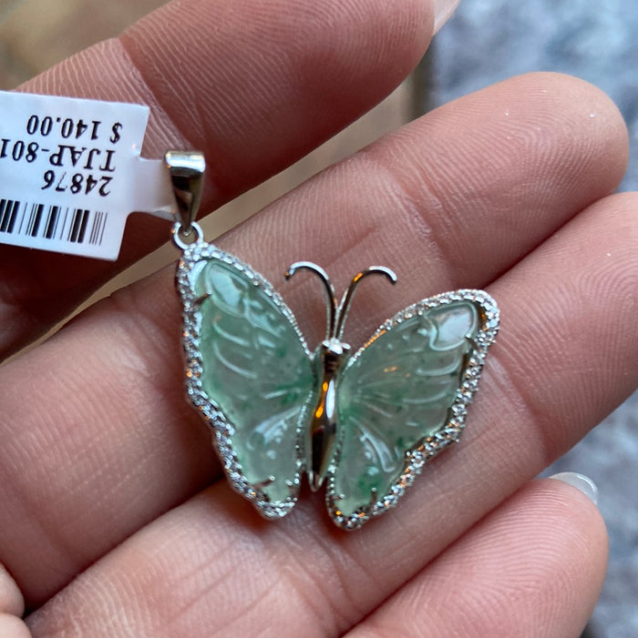 Honduran Jade Butterfly Pendant