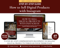How to Sell Digital Products on Instagram - PLR eBook with editable Canva link & MRR license