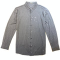 Barocco Black/Black Fully Loaded Crystal Button Up Shirt - Dudes Boutique