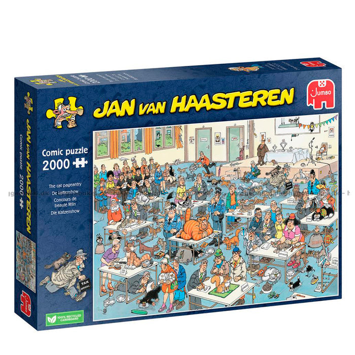 Jan van Haasteren 2000 brikker puslespil Cat Pageantry