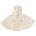Kashani Kids White Rabbit Fur Hooded Cape - Dudes Boutique
