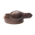 Kashani Men's Brown Alligator Belt - Dudes Boutique