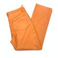 Kashani Men's Orange Tangerine Lambskin Straight Cut Leather Pants - Dudes Boutique