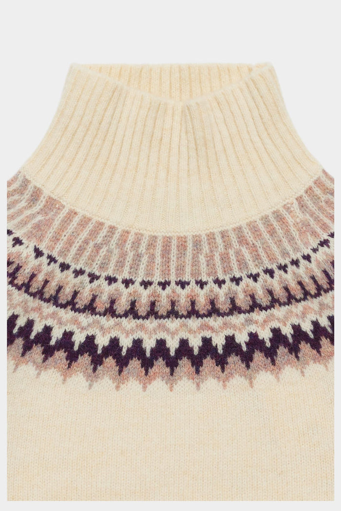 Lambswool Fair Isle Sweater - Creme – FUB