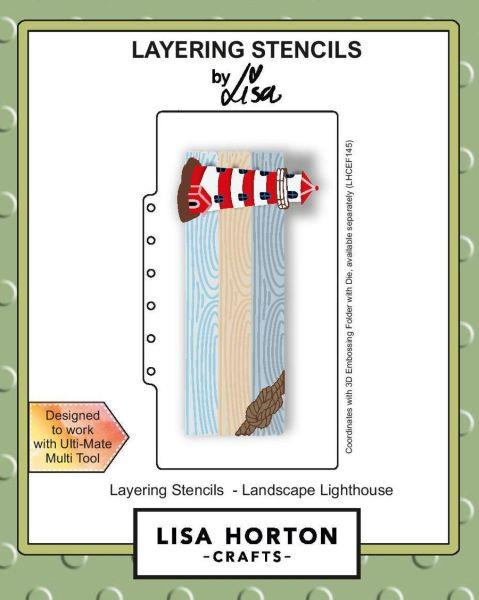 Landscape Lighthouse - Slimline Layering Stencils