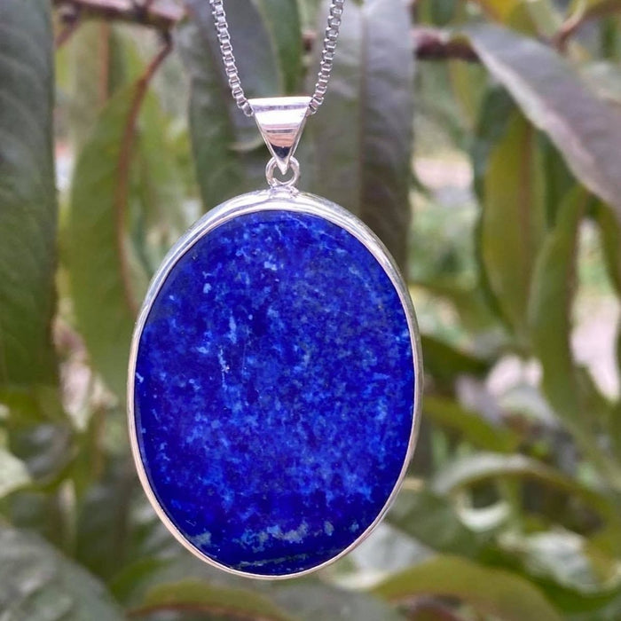 Lapis set in 925 Sterling Silver - Oval