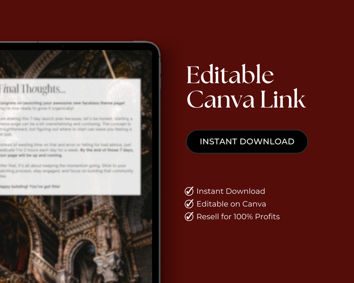 Launch Your Profitable Insta Theme Page Guide