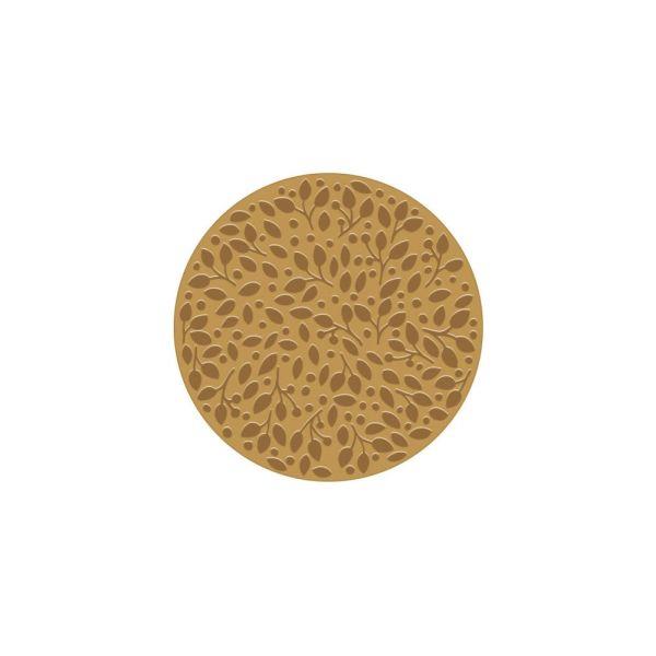 Leaves & Dots Hot Foil Plate