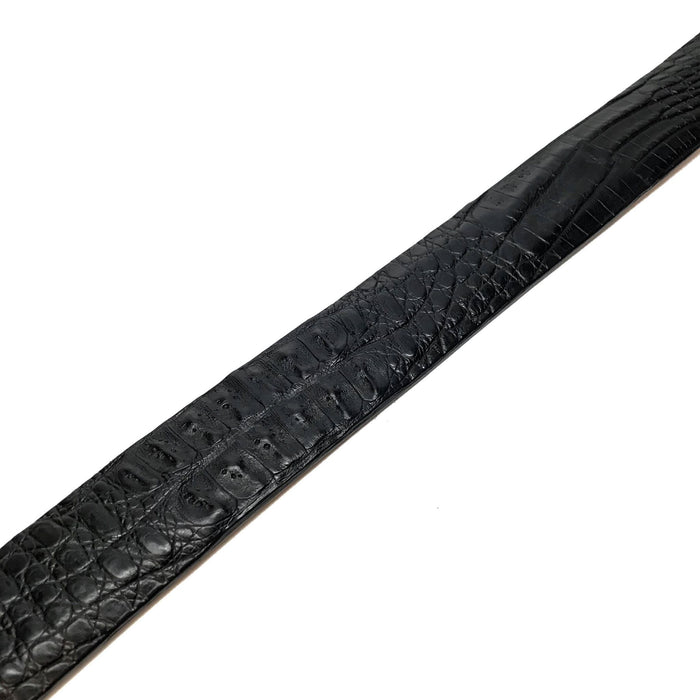 Los Altos Black Hornback Crocodile Belt - Dudes Boutique