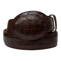 Los Altos Brown Caiman Crocodile Belt