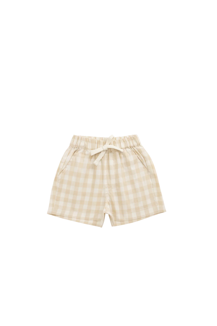 Louis Short – Gingham Pale Khaki – Jamie Kay