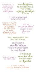 Love & Friendship Sentiments - Clear Stamps