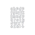 Luggage Lowercase Alphabet Fancy Dies