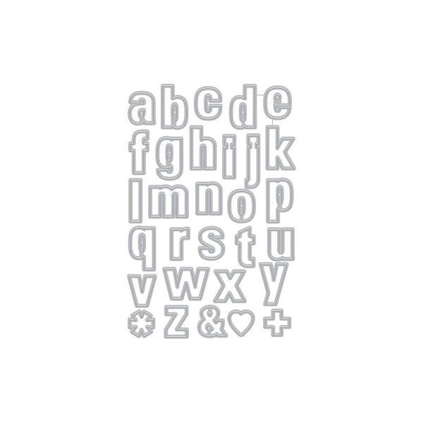 Luggage Lowercase Alphabet Fancy Dies