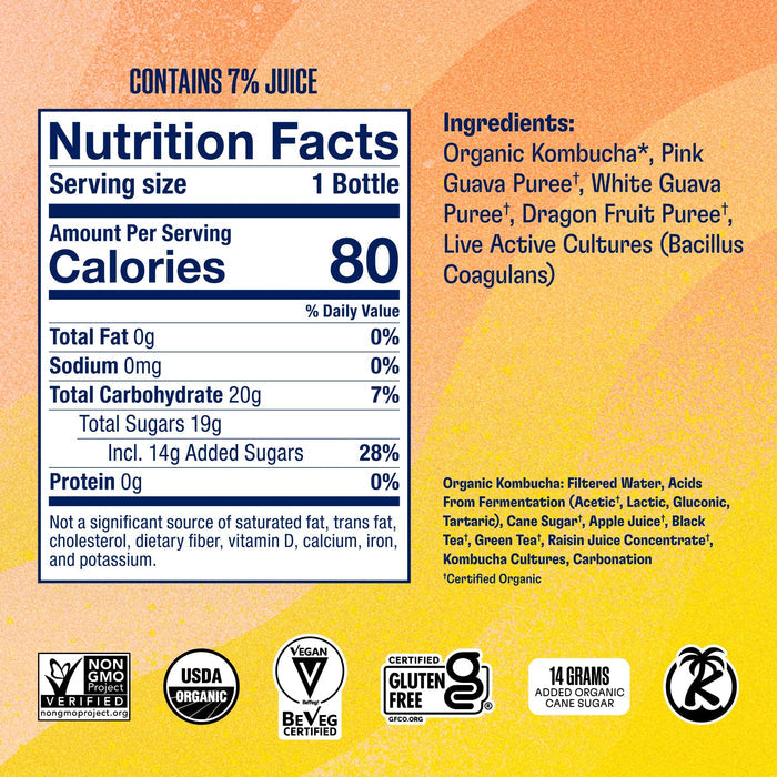 Mango Lemonade Kombucha Health-Ade