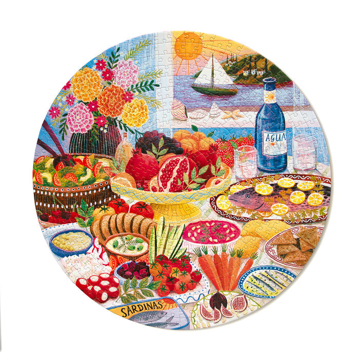 Mediterranean Table 500 brikker rundt puslespil fra eeBoo
