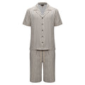 Men’s Classic Striped Lounge Set BEIGE - Dudes Boutique