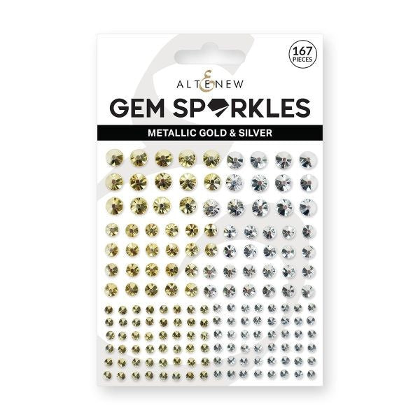 Metallic Gold & Silver Gem Sparkles