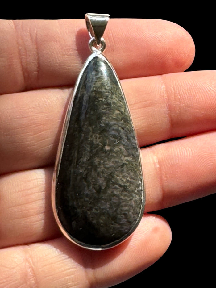 Mexican Velvet Obsidian Pendant