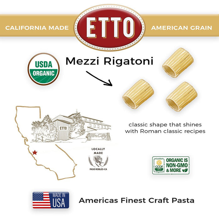 MEZZI RIGATONI - Etto Pasta