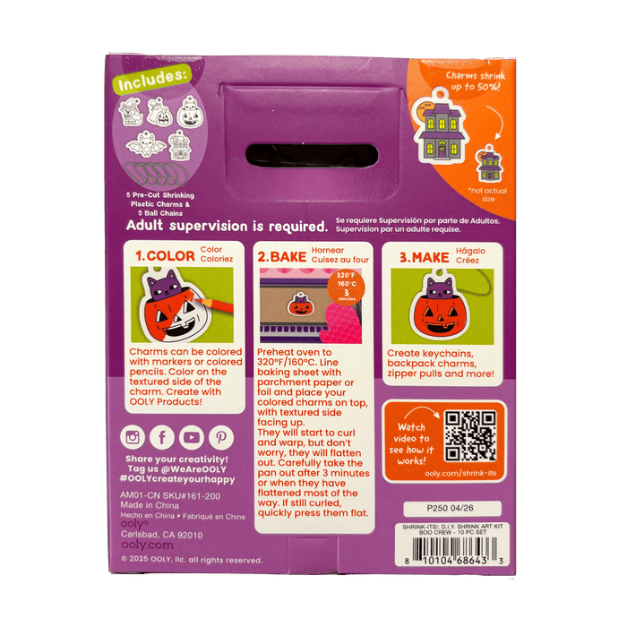 Mini Shrink-Its Shrink Art Kit – Boo Crew – Ooly
