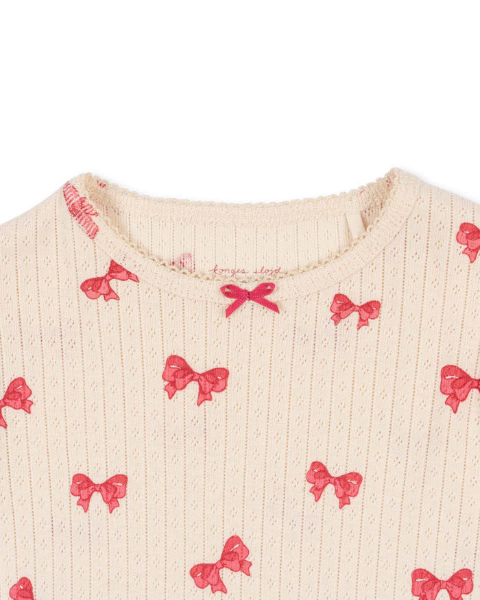 Minnie Tee Rosia Bow Organic Cotton – Konges Sløjd