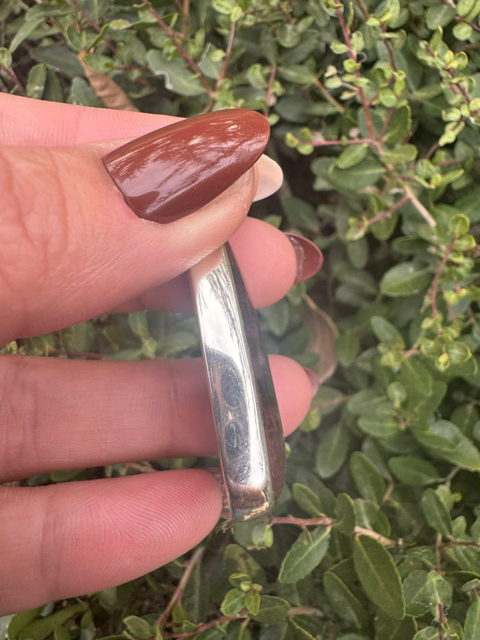 Mirror Texas Plume Agate Pendant - 925 Sterling Silver