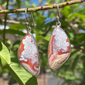 Natural Crazy Lace Agate Earrings in Sterling Silver – “Happy Lace”
