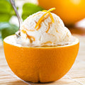 ORANGE ICE CREAM WITH FRUIT 1 LT