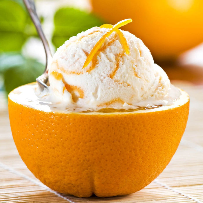 ORANGE ICE CREAM WITH FRUIT 1 LT