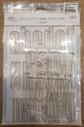 Jordan Outline Alphas Jumbo Lower 6 x 8 Stamps