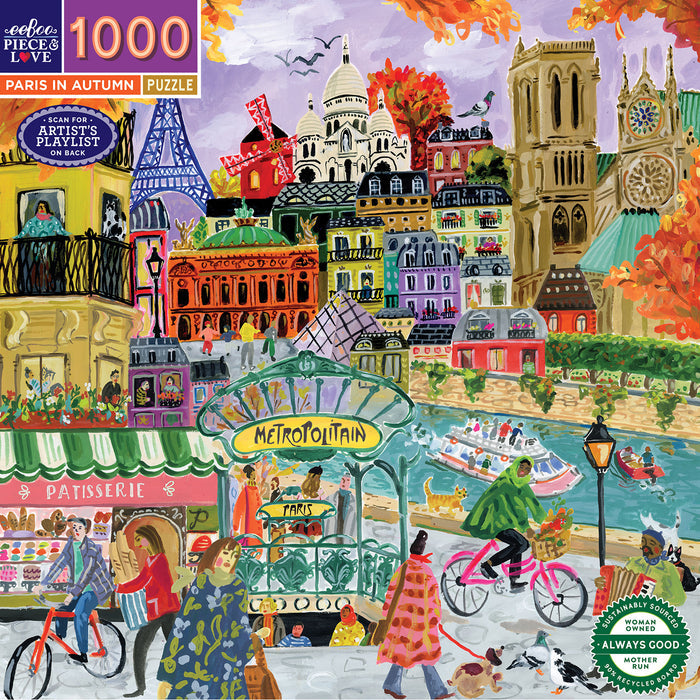 Paris in Autumn 1000 brikker puslespil fra eeBoo