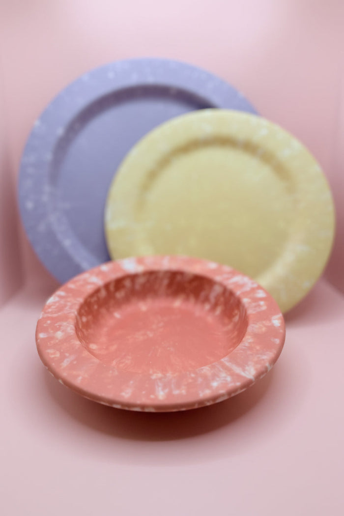 Pastel Marble 3-Piece Dinner Set