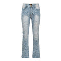 Patchwork Distressed Denim Jeans-LIGHT BLUE - Dudes Boutique