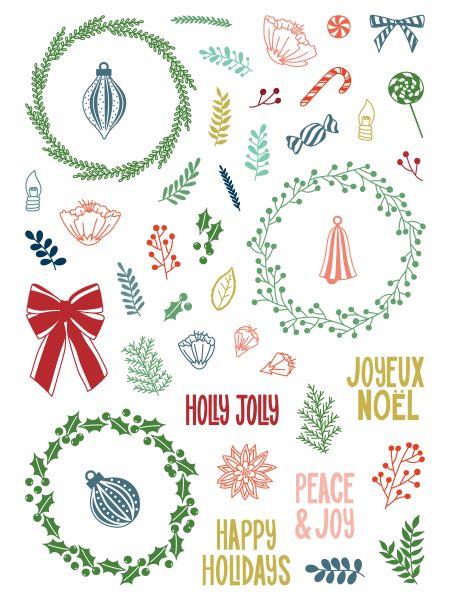 Peace & Joy - Pirouette Clear Stamp Set