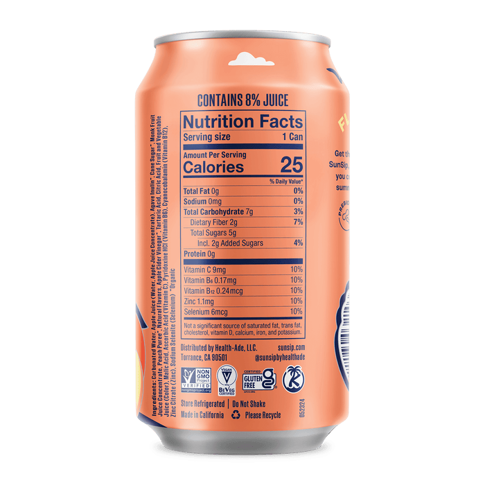 Peach - SunSip SunSip Health-Ade