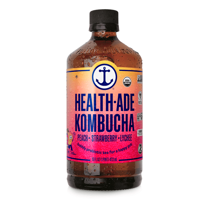 Peach Strawberry Lychee Kombucha Health-Ade